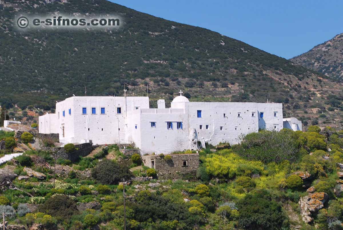 Il monastero di Panagia Vrissiani, dopo il villaggio di Exabela