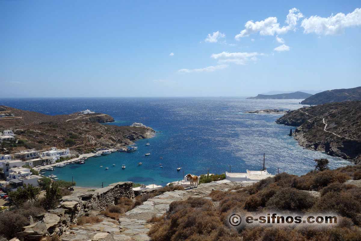 Il villaggio di Faros dal sentiero Kastro-Faros