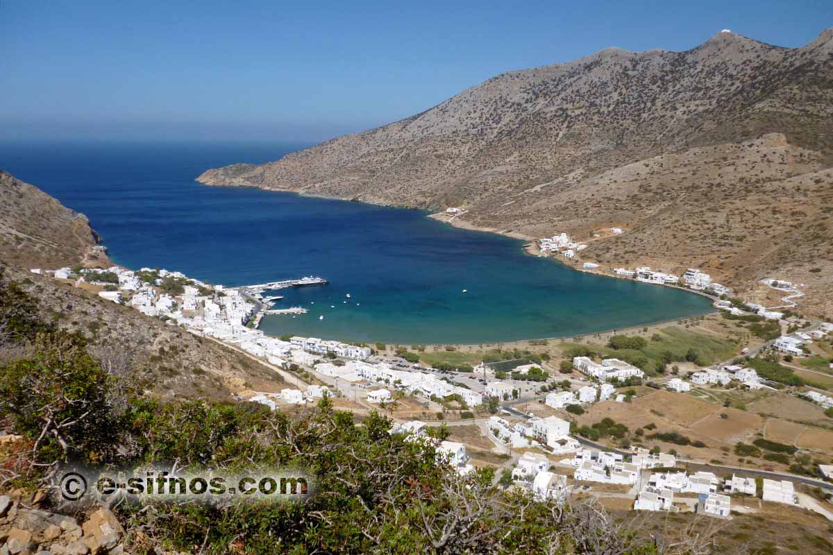 Il golfo di Kamares dal sentiero per Mavri Spilia