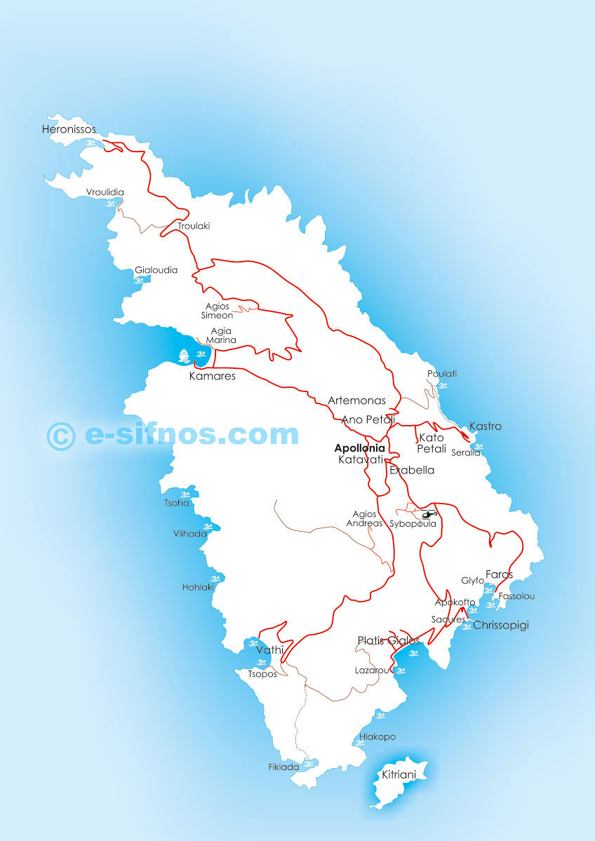 Mappa di Sifnos