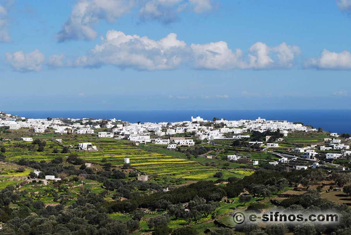 I villaggi centrali di Sifnos