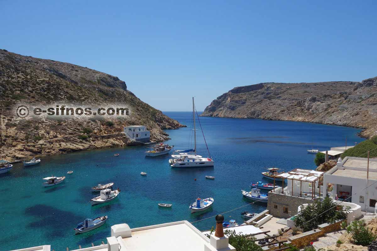 Il golfo di Cheronissos nella parte nord dell’isola