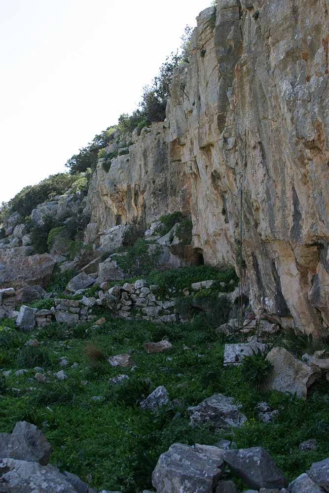 Arrampicata alla falesia Mavri Spilia
