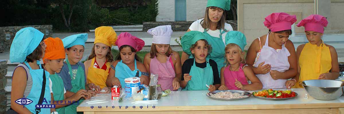 Bambini che cucinano al Festival Tselementes