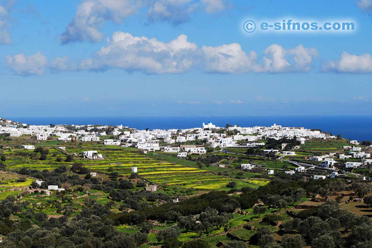 Paesaggio primaverile a Sifnos